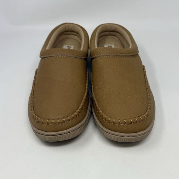 My Pillow Slippers Mules Womens 7 Tan Brown Jersey Lined Moccasins Comfort Shoes - Picture 5 of 15